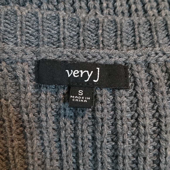 Very J Unique Lace Up Chunky Knit Sweater - Picture 7 of 7